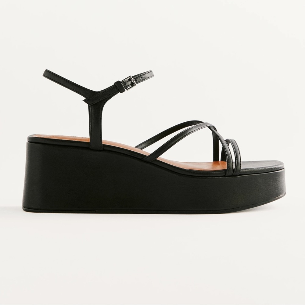NWT! Reformation Zolanda Platform Strappy Sandals, Size 9 - Picture 2 of 10